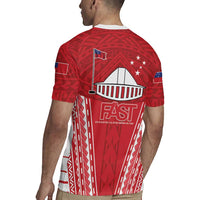 Samoa FAST Rugby Jersey Forever Proud Samoan Tribal Pattern - Polynesian Pride