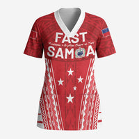 Samoa FAST Scrub Top Forever Proud Samoan Tribal Pattern - Polynesian Pride