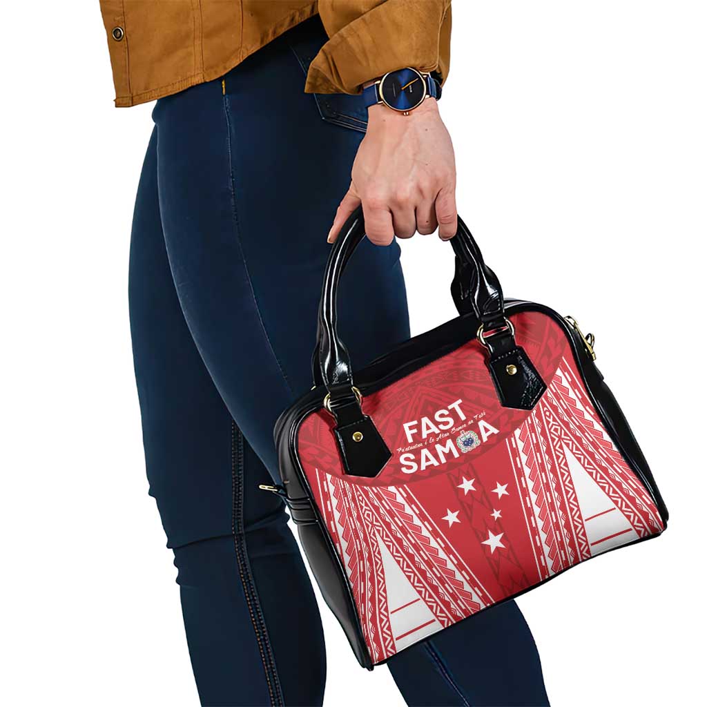 Samoa FAST Shoulder Handbag Forever Proud Samoan Tribal Pattern - Polynesian Pride