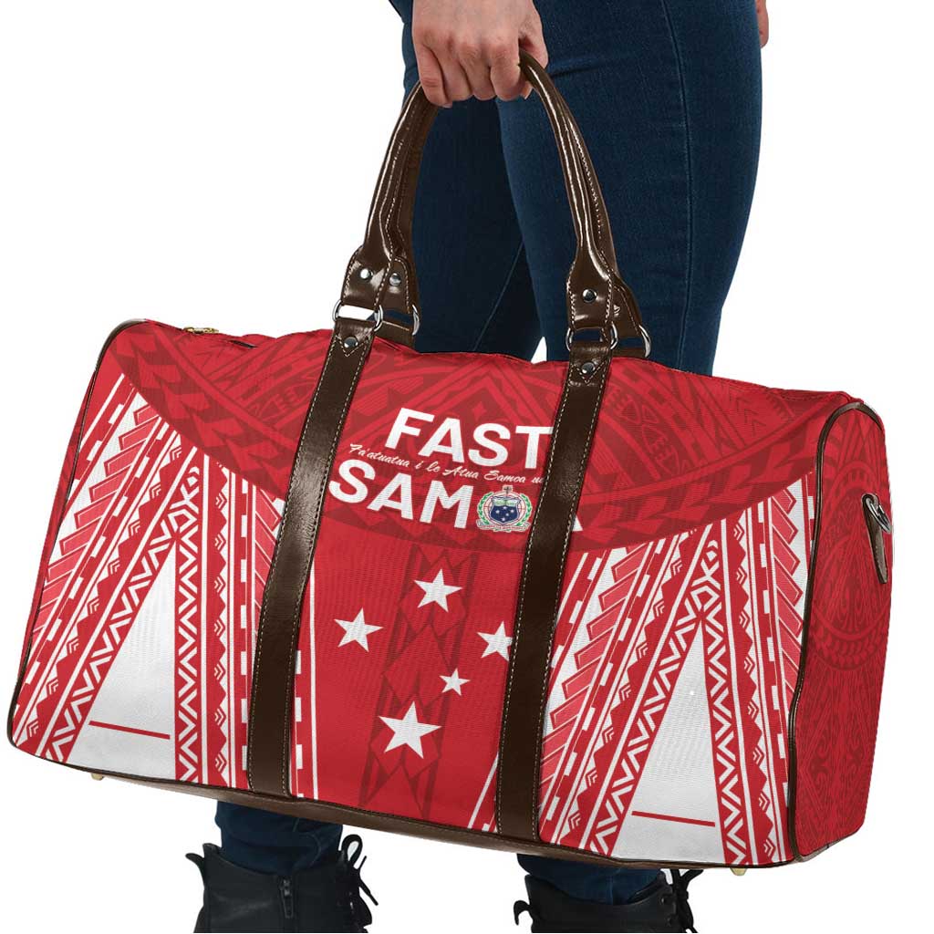 Samoa FAST Travel Bag Forever Proud Samoan Tribal Pattern - Polynesian Pride
