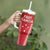 Samoa FAST Tumbler With Handle Forever Proud Samoan Tribal Pattern - Polynesian Pride