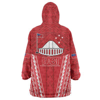 Samoa FAST Wearable Blanket Hoodie Forever Proud Samoan Tribal Pattern - Polynesian Pride