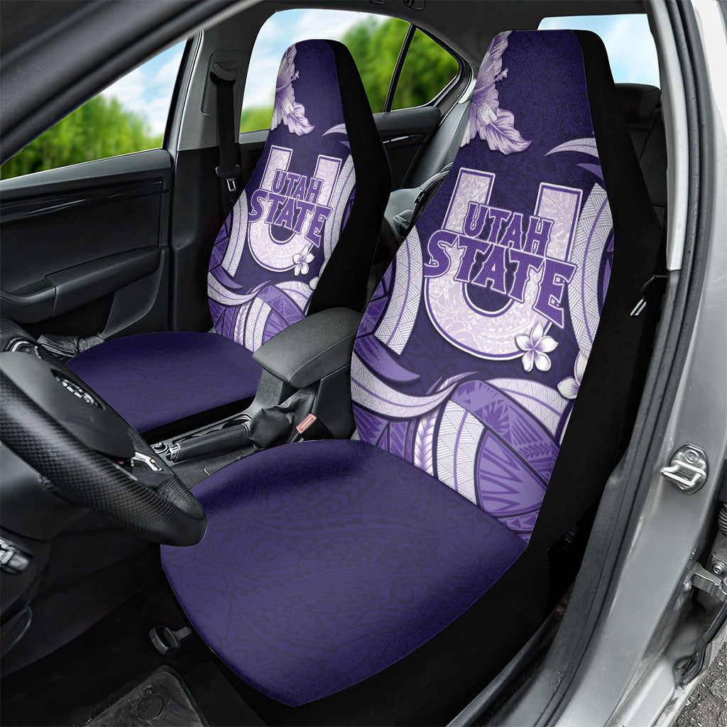 Utah State Polynesian Heritage Car Seat Cover Floral Tribal Pattern Tropical Flowers LT05 - Polynesian Pride
