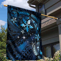Hawaii Makahiki Season Garden Flag Floral Tribal Tattoo Blue Galaxy LT05 - Polynesian Pride