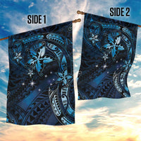 Hawaii Makahiki Season Garden Flag Floral Tribal Tattoo Blue Galaxy LT05 - Polynesian Pride