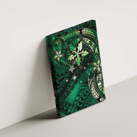 Hawaii Makahiki Season Canvas Wall Art Floral Tribal Tattoo Green Galaxy LT05 - Polynesian Pride