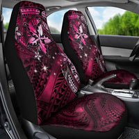 Hawaii Makahiki Season Car Seat Cover Floral Tribal Tattoo Pink Galaxy