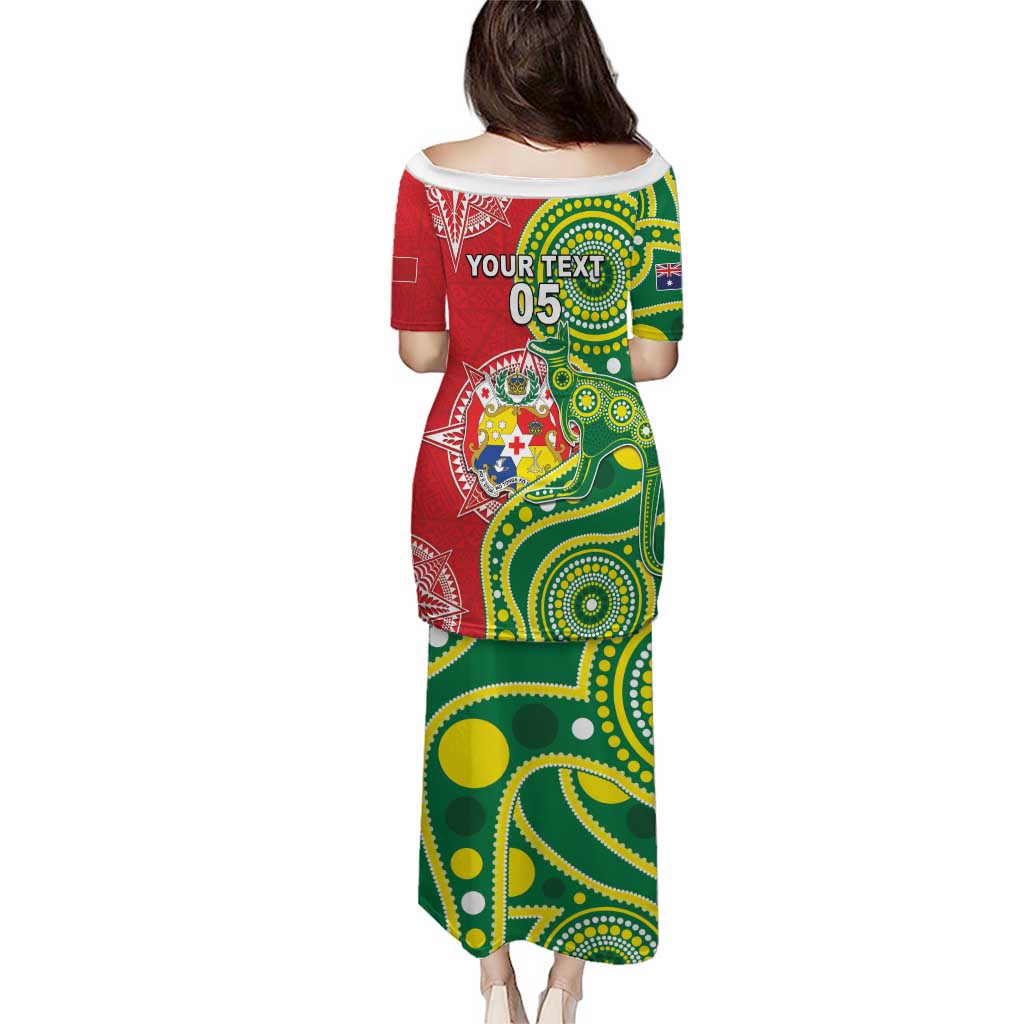 Custom Tonga Australia Rugby Puletasi Kangaroos And Tonga Mate Maa Together