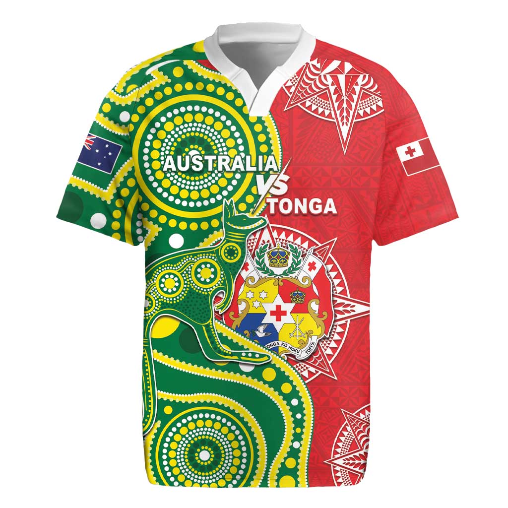 Custom Tonga Australia Rugby Rugby Jersey Kangaroos And Tonga Mate Maa Together