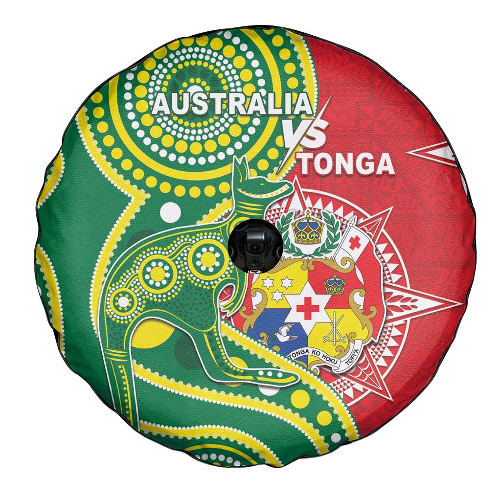 Tonga Australia Rugby Spare Tire Cover Kangaroos And Tonga Mate Maa Together