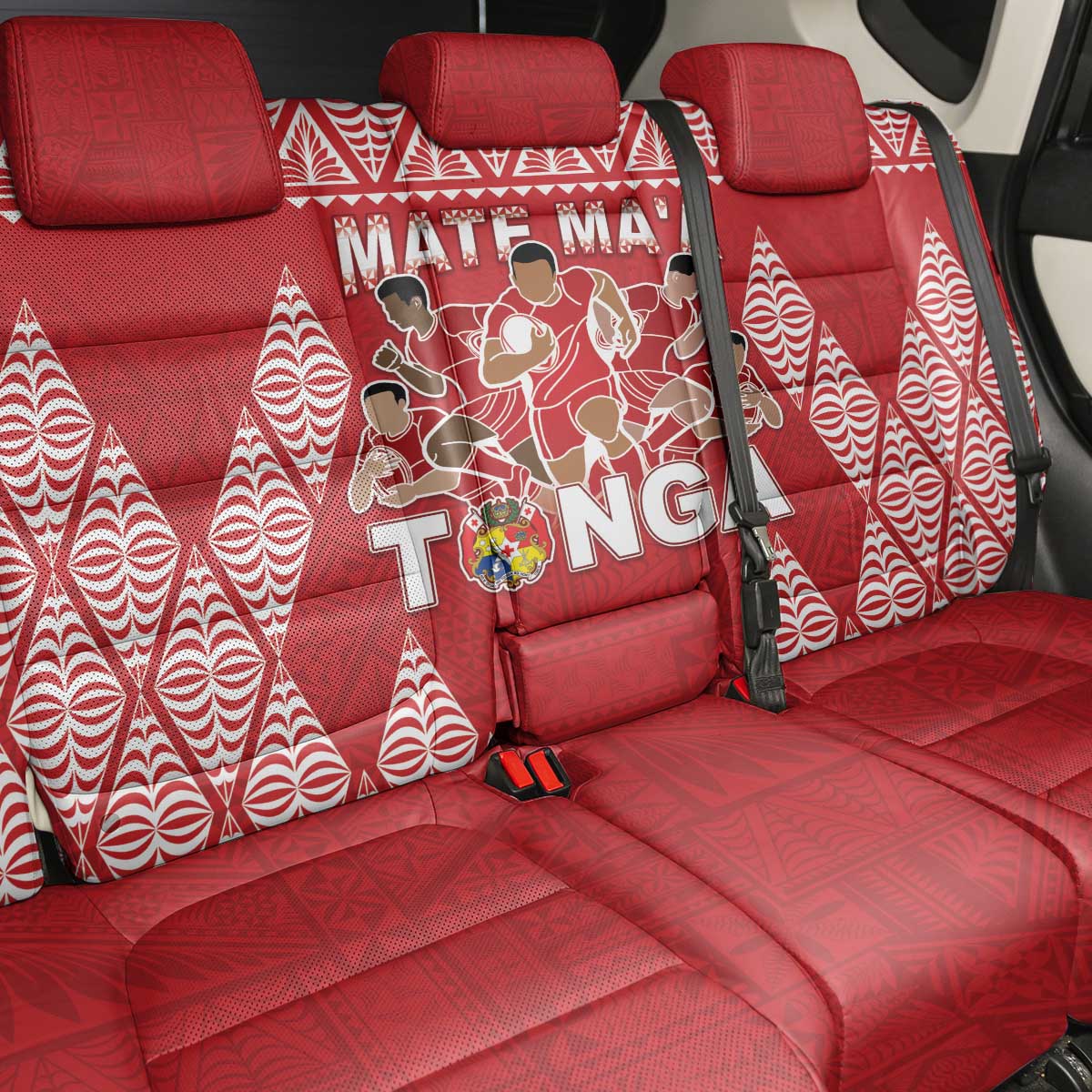 Tonga Rugby Back Car Seat Cover Tonga Mate Ma'a Take The Lead