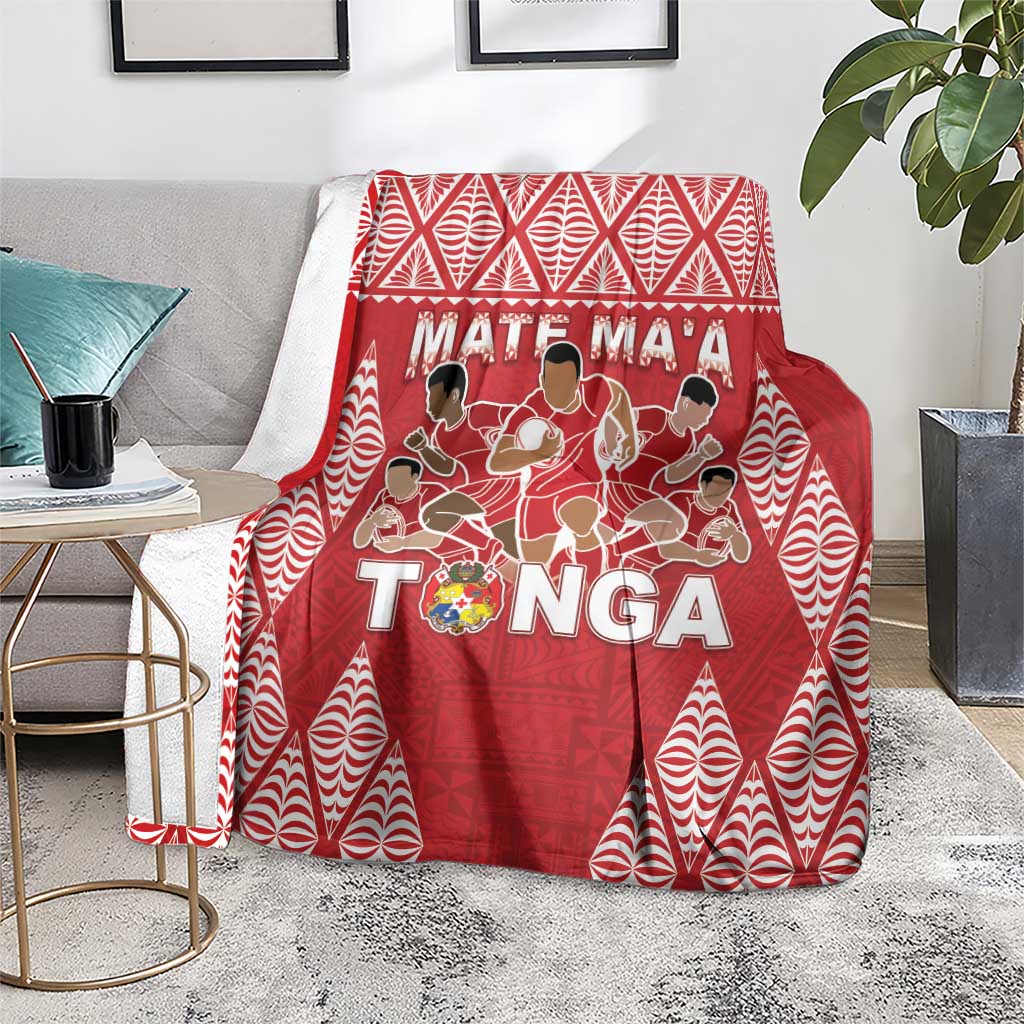 Tonga Rugby Blanket Tonga Mate Ma'a Take The Lead