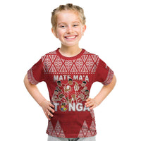 Custom Tonga Rugby Kid T Shirt Tonga Mate Ma'a Take The Lead