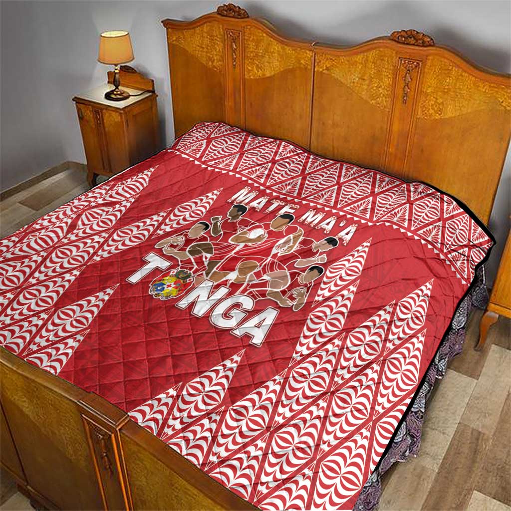 Tonga Rugby Quilt Tonga Mate Ma'a Take The Lead