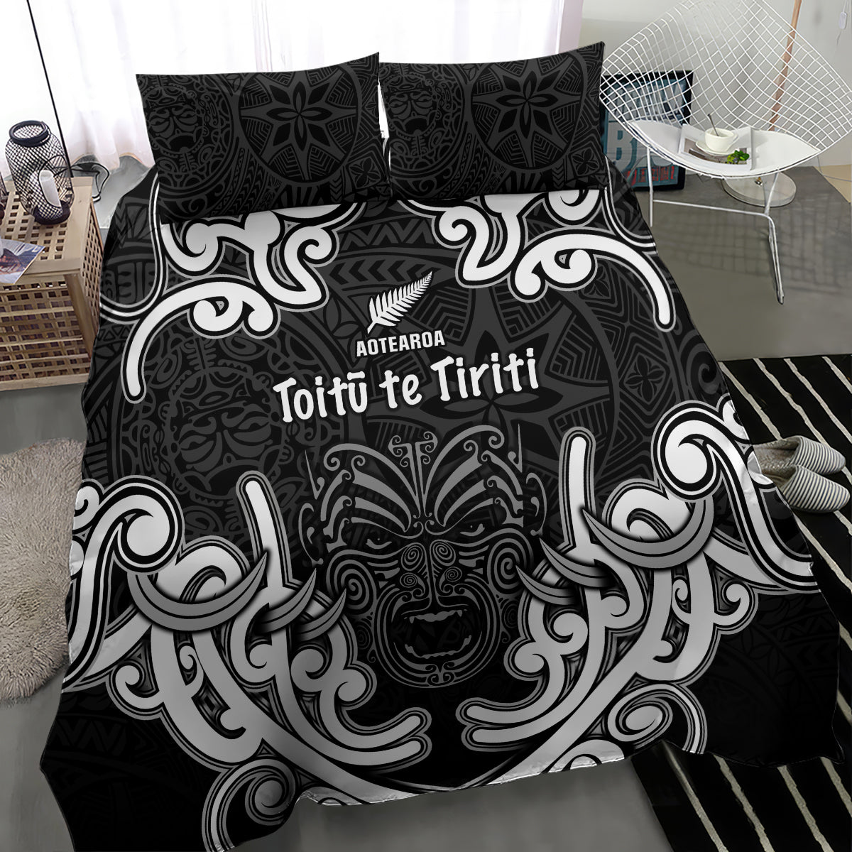 Aotearoa Bedding Set Toitu Te Tiriti O Waitangi LT05 - Polynesian Pride