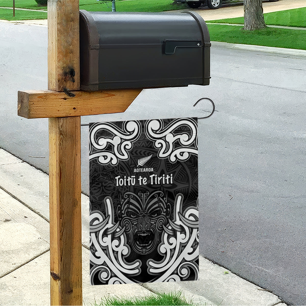 Aotearoa Garden Flag Toitu Te Tiriti O Waitangi LT05 - Polynesian Pride