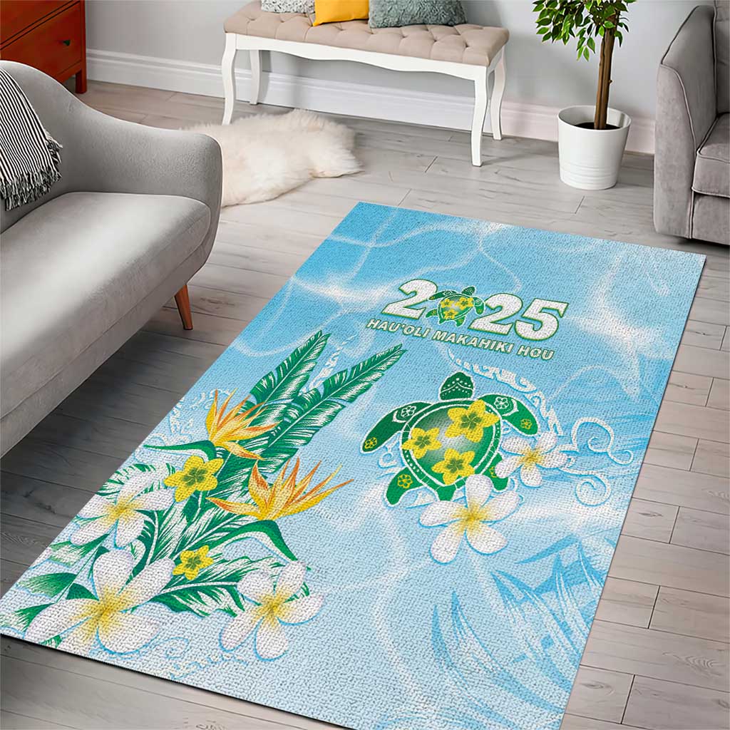 2025 Aloha Hawaii Area Rug Tropical Flowers And Honu