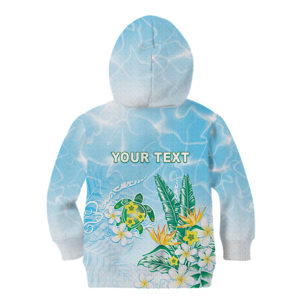 Personalised 2025 Aloha Hawaii Kid Hoodie Tropical Flowers And Honu LT05 - Polynesian Pride