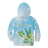 Personalised 2025 Aloha Hawaii Kid Hoodie Tropical Flowers And Honu LT05 - Polynesian Pride