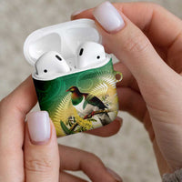 New Zealand Pigeon Kereru AirPods Case Maori Fern Art Green Gradient - Polynesian Pride