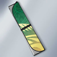 New Zealand Pigeon Kereru Auto Sun Shade Maori Fern Art Green Gradient - Polynesian Pride
