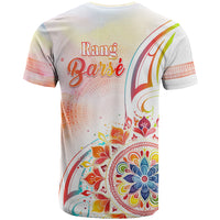 Happy Holi Festival T Shirt Rangoli With Polynesian Pattern LT05 - Polynesian Pride