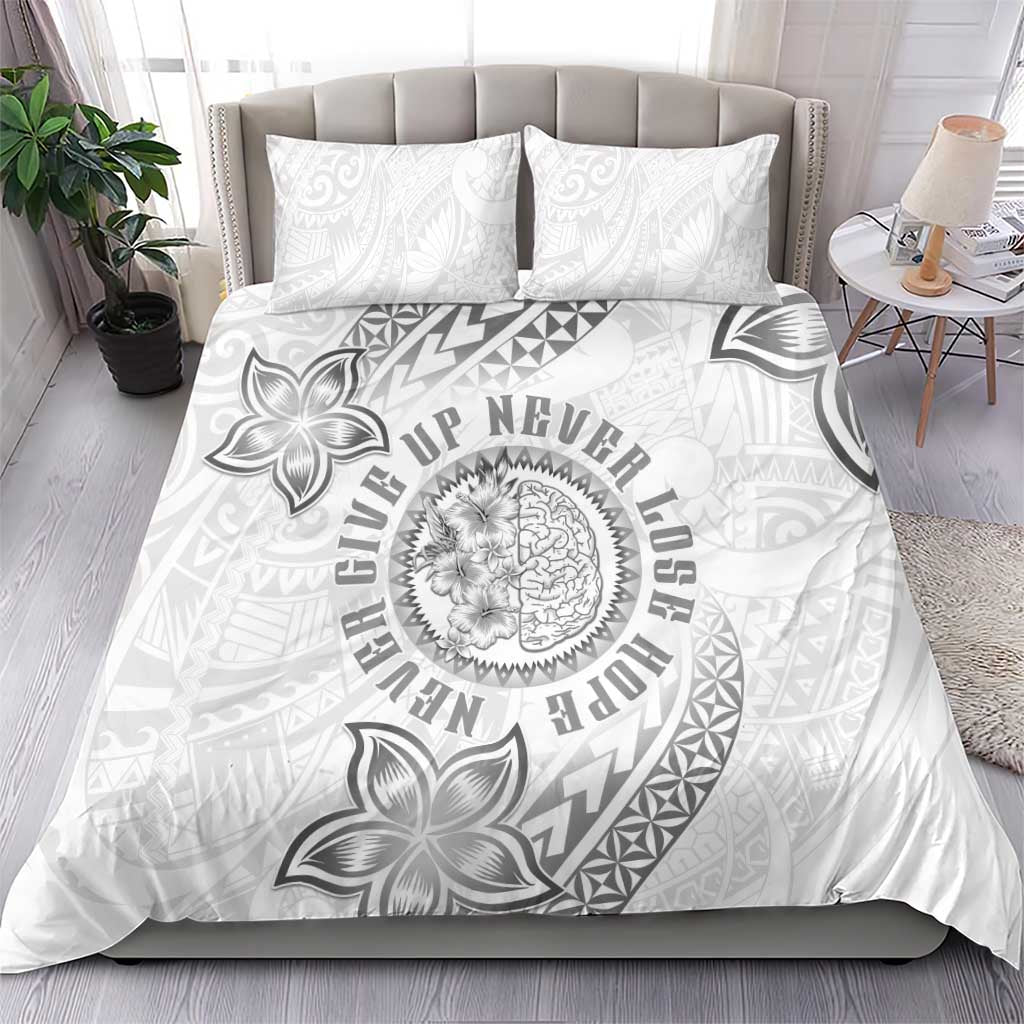 Brain Cancer Warrior Bedding Set Never Give Up