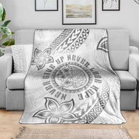 Brain Cancer Warrior Blanket Never Give Up