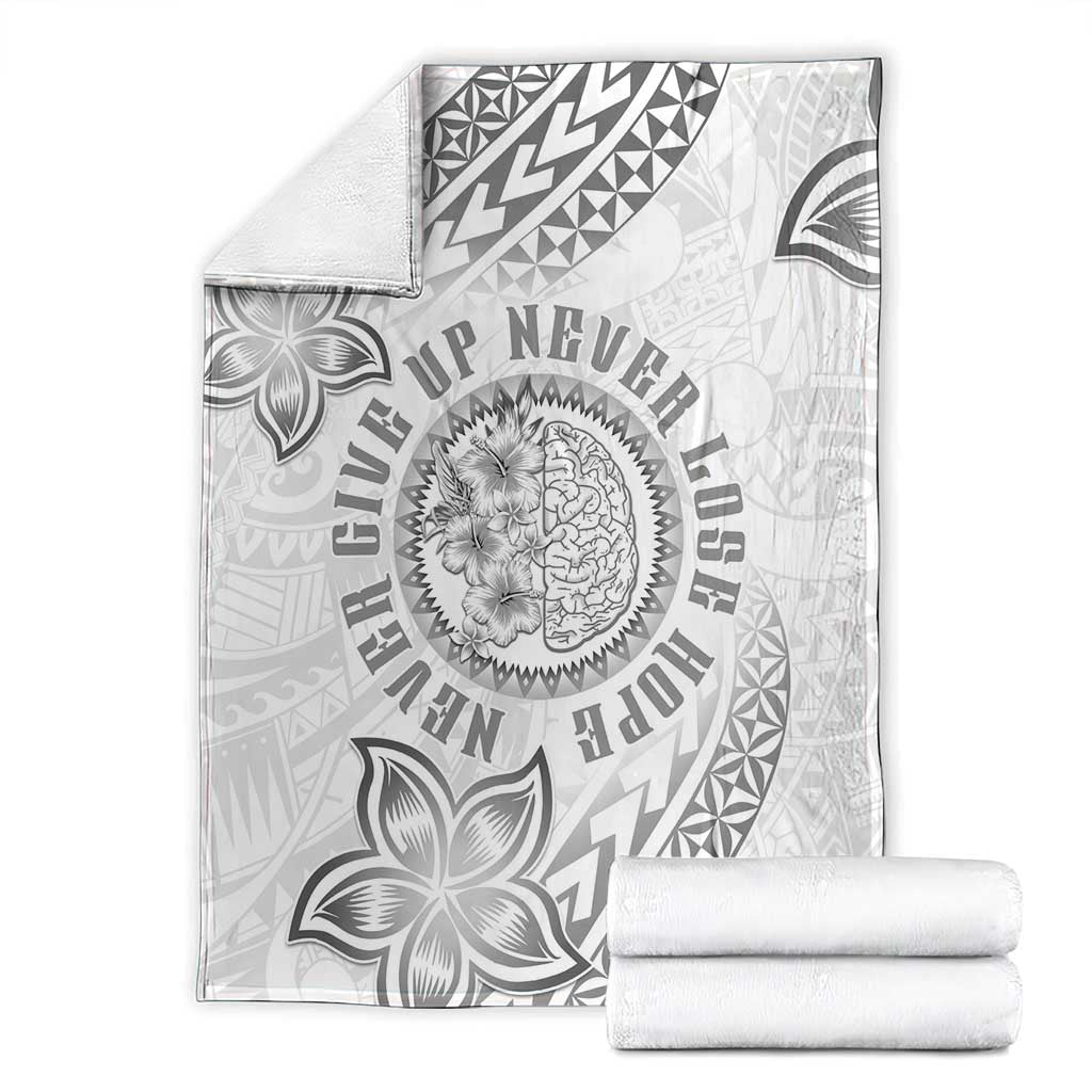 Brain Cancer Warrior Blanket Never Give Up