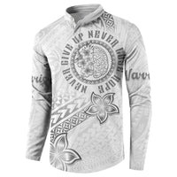 Brain Cancer Warrior Button Sweatshirt Never Give Up