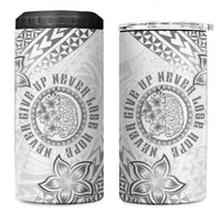 Brain Cancer Warrior 4 in 1 Can Cooler Tumbler Never Give Up