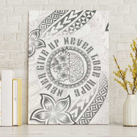 Brain Cancer Warrior Canvas Wall Art Never Give Up