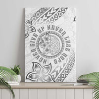 Brain Cancer Warrior Canvas Wall Art Never Give Up