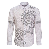 Brain Cancer Warrior Family Matching Puletasi and Hawaiian Shirt Never Give Up