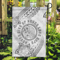 Brain Cancer Warrior Garden Flag Never Give Up