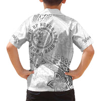 Brain Cancer Warrior Kid Hawaiian Shirt Never Give Up