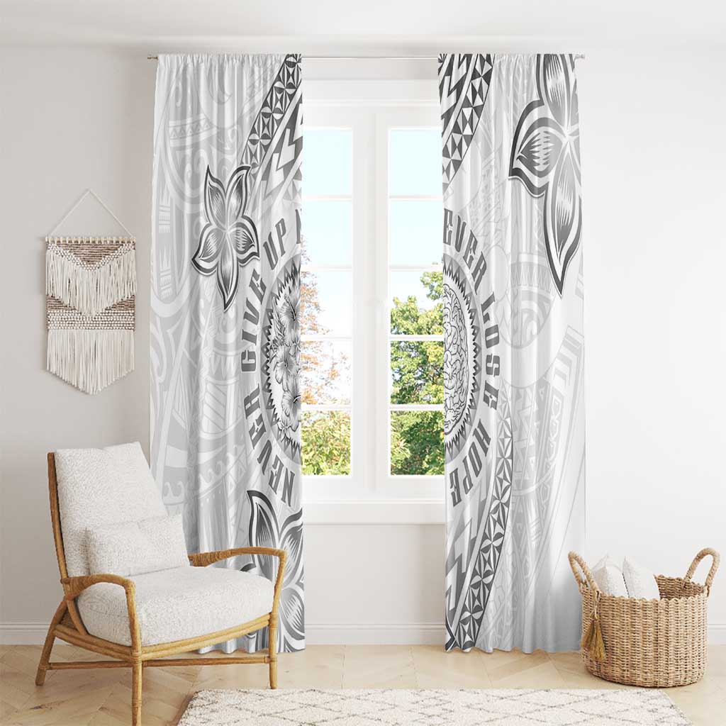 Brain Cancer Warrior Window Curtain Never Give Up