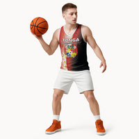 Personalised Tonga Emancipation Day Basketball Jersey Tongan Ngatu Pattern With Plumeria