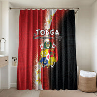 Tonga Emancipation Day Bathroom Set Tongan Ngatu Pattern With Plumeria