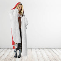 Tonga Emancipation Day Hooded Blanket Tongan Ngatu Pattern With Plumeria