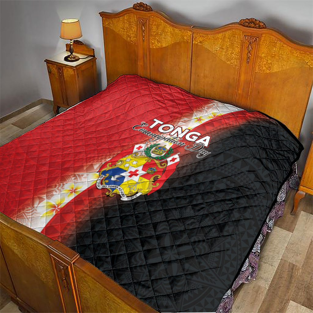Tonga Emancipation Day Quilt Tongan Ngatu Pattern With Plumeria