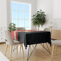 Tonga Emancipation Day Tablecloth Tongan Ngatu Pattern With Plumeria