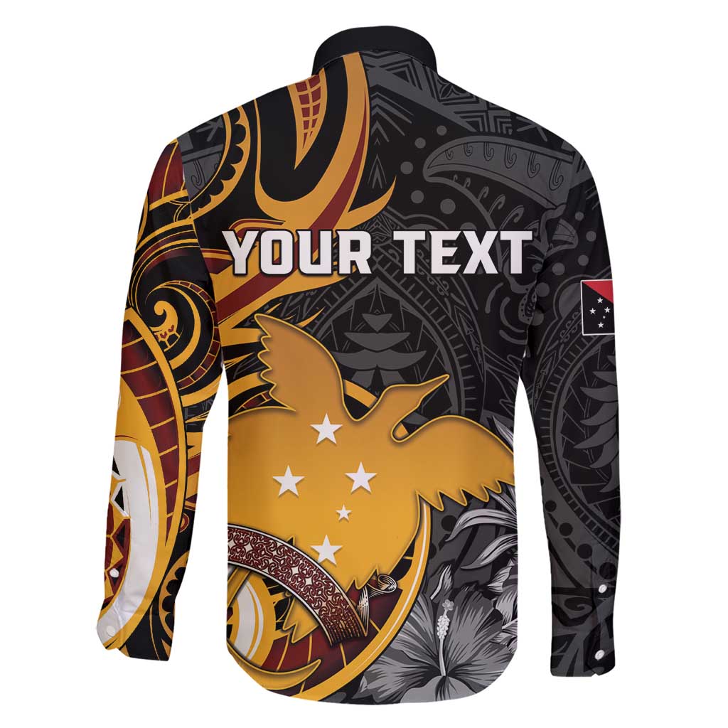 Personalised Papua New Guinea Family Matching Short Sleeve Bodycon Dress and Hawaiian Shirt Happy 50th Independence Anniversary - Polynesian Pride