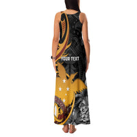 Personalised Papua New Guinea Family Matching Tank Maxi Dress and Hawaiian Shirt Happy 50th Independence Anniversary - Polynesian Pride