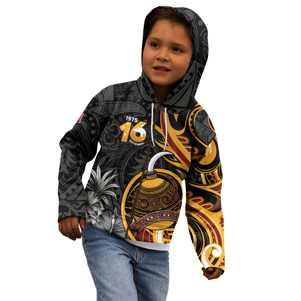 Personalised Papua New Guinea Kid Hoodie Happy Independence Day LT05 - Polynesian Pride