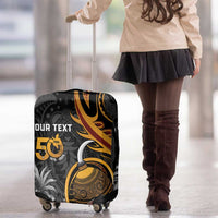 Personalised Papua New Guinea Luggage Cover Happy 50th Independence Anniversary - Polynesian Pride