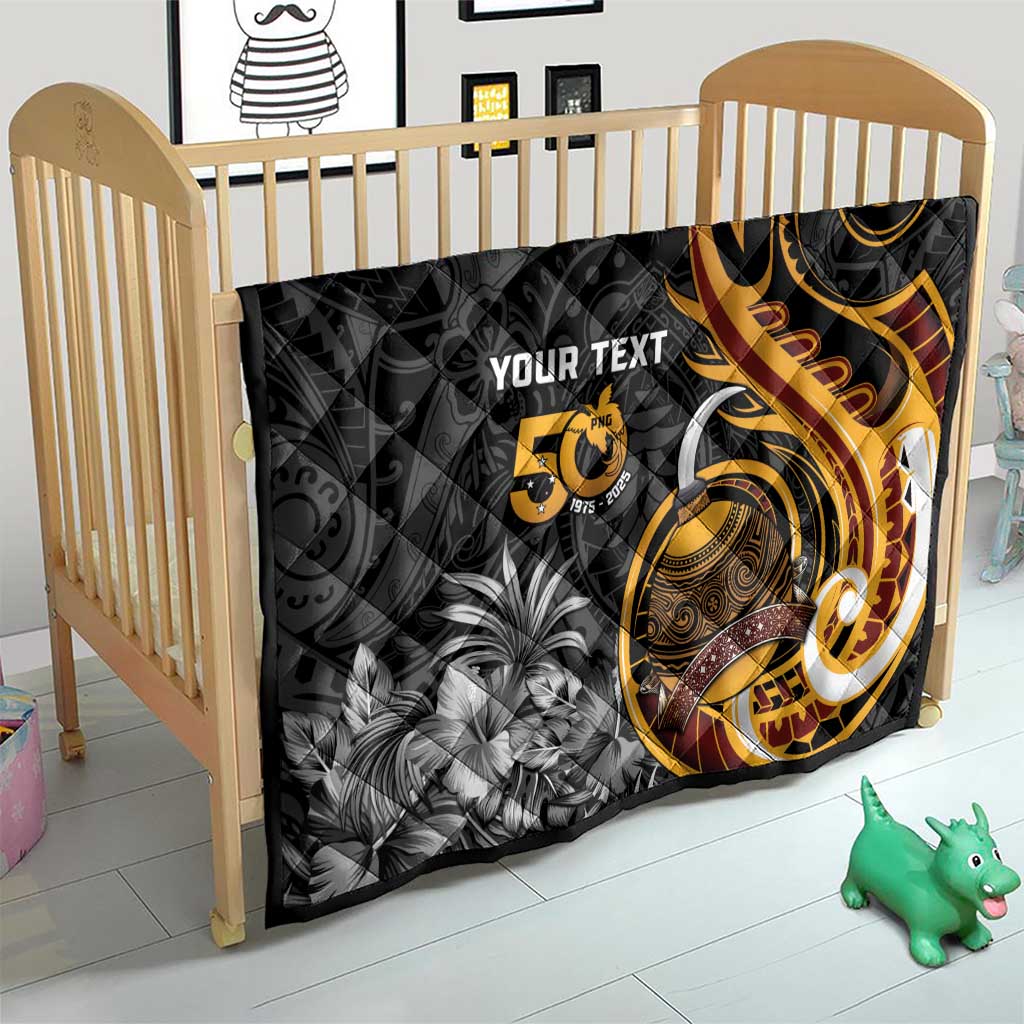 Personalised Papua New Guinea Quilt Happy 50th Independence Anniversary - Polynesian Pride