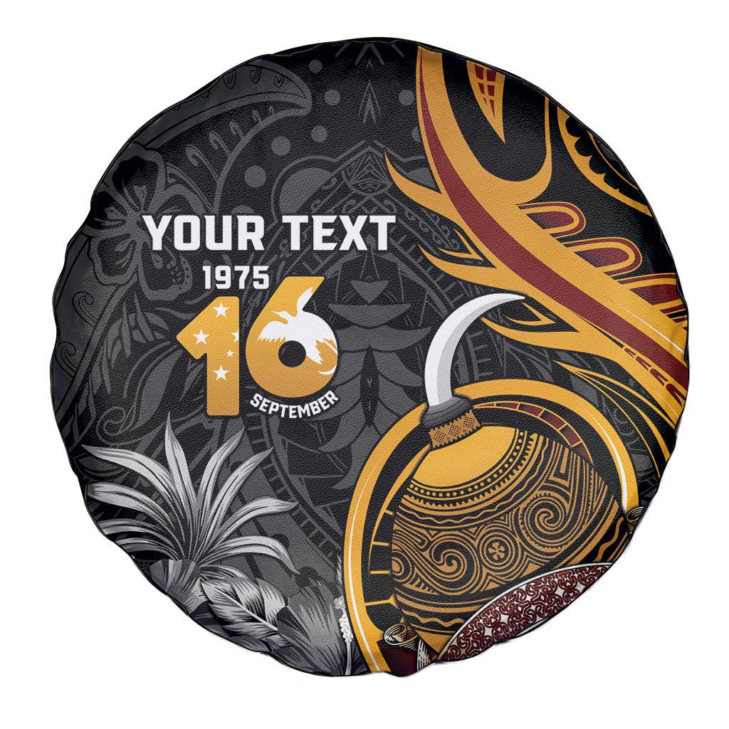 Personalised Papua New Guinea Spare Tire Cover Happy Independence Day LT05 - Polynesian Pride