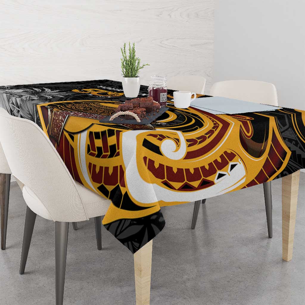 Personalised Papua New Guinea Tablecloth Happy 50th Independence Anniversary - Polynesian Pride