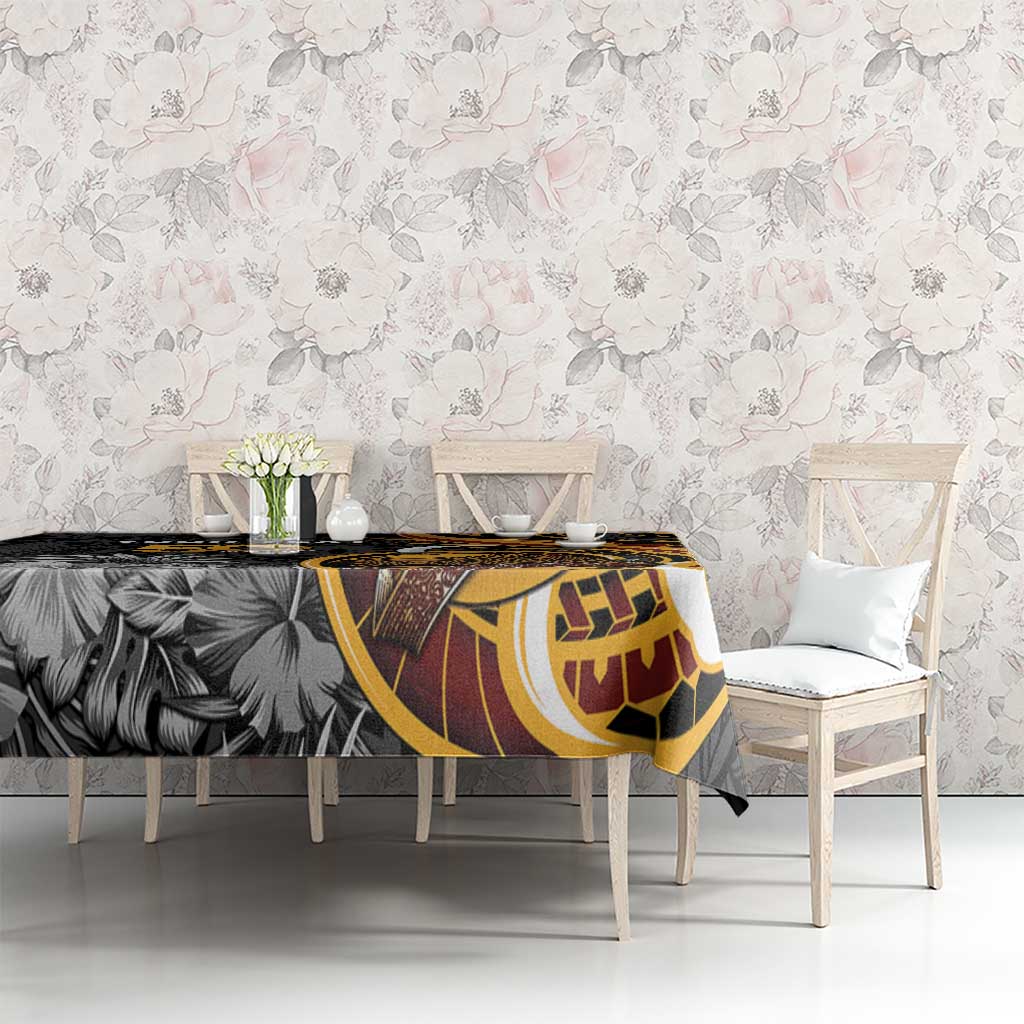 Personalised Papua New Guinea Tablecloth Happy 50th Independence Anniversary - Polynesian Pride